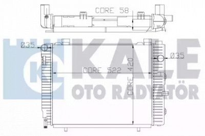 KALE OTO RADYATOR 370300 -  Радиатор, охлаждение двигателя